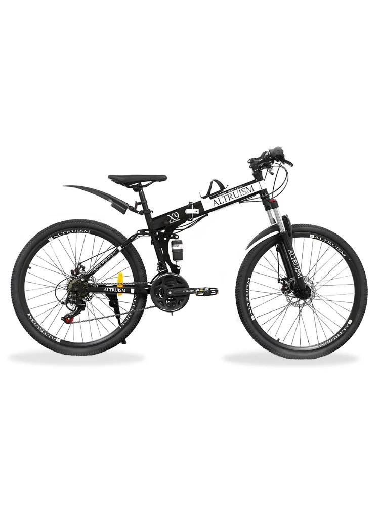 X9 21-Speed Professional Full Suspension Mountain Bike– 26” MTB with Dual Disc Brakes HeavyDuty Steel Frame for Ultimate Control