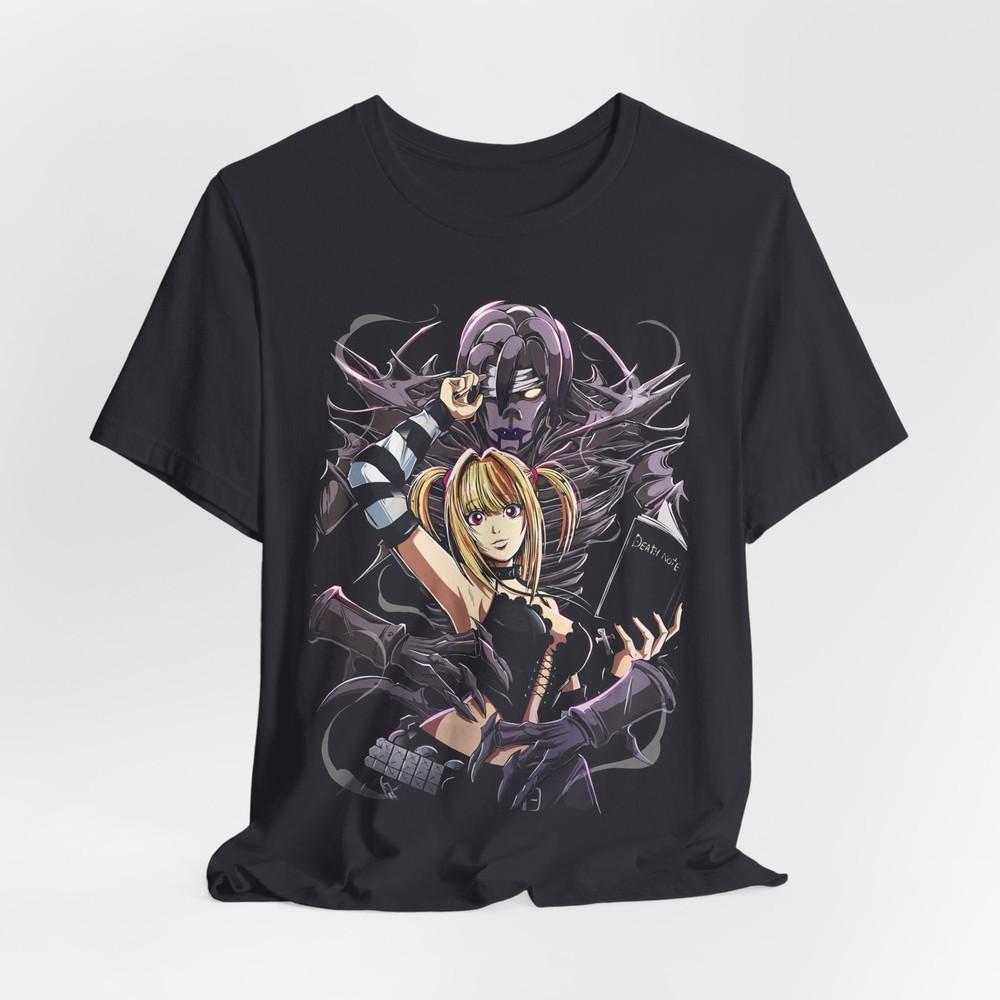 Misa Amane Ryuk anime graphic Tee Death Note inspired shirt M