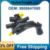 9808647080 Pompa Układu Chłodzenia Termostat Wężyk Płynu Chłodzącego do Peugeot 207 308 1.6T Citroen C4 L C4(B7) Termostat ogrzewania DS3/4/5/6