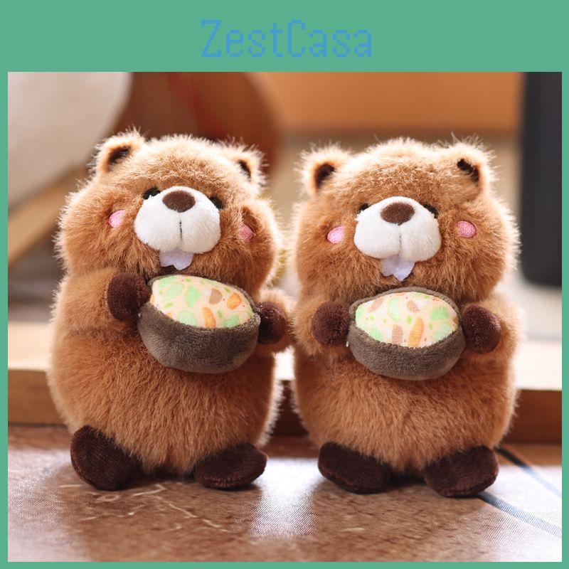 Groundhog Toy Plush Cartoon Animal Doll Keychain Backpack Pendant Gift Holiday