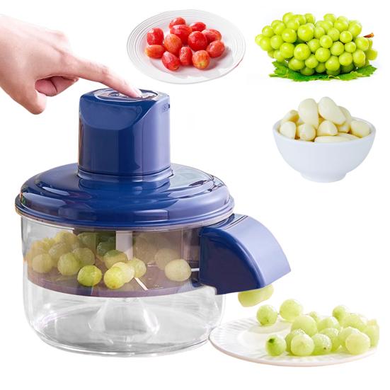 Machine Électrique à Éplucher les Raisins Acier Inoxydable Éplucheur de Cuisine Outil Éplucheur de Peau de Fruits à Haute Vitesse Rechargeable Domestique Commercial Éplucheur pour Cerise