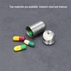 Titanium Alloy Waterproof Portable Pill Bottle - Small Sealed Outdoor Medicine Capsule Box