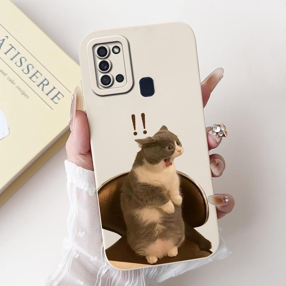 For Samsung A21s Case A217F Silicone Cute Fashion Butterfly Love Painted Cover For Samsung A21s Galaxy A21s Phone Case SM-A217M