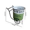 Iron Sheet Bucket Retro Flower Pot Courtyard Vase Home Furnishings Garden Decorate Garden Supplies Display