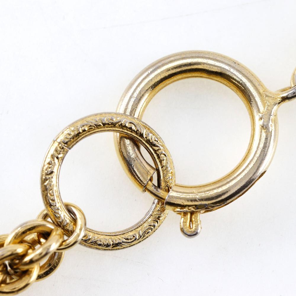 CHANEL long Necklace vintage Plated Gold 144g Women Used