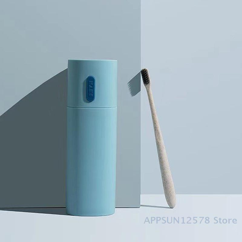 Travel Portable Toothbrush Storage Box Organizer Toothpaste Tank Brushing Cup Dental Appliance Box Mouthwash Cup