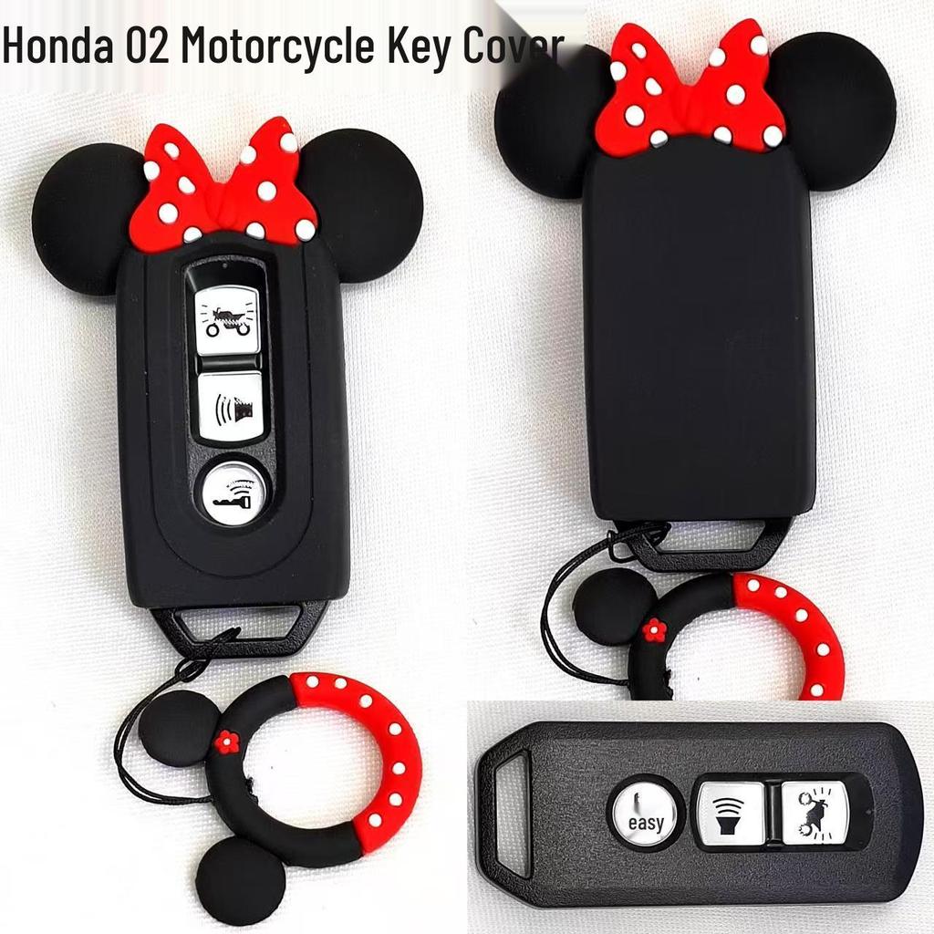 Cat Paw Cartoon Key Cover for Yamaha & Honda Motorcycles