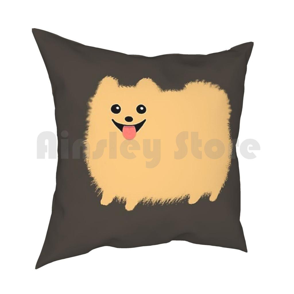 Pomeranian Pillow Case Printed Home Soft Throw Pillow Pomeranian Fashion New York Pattern London Paris France Band