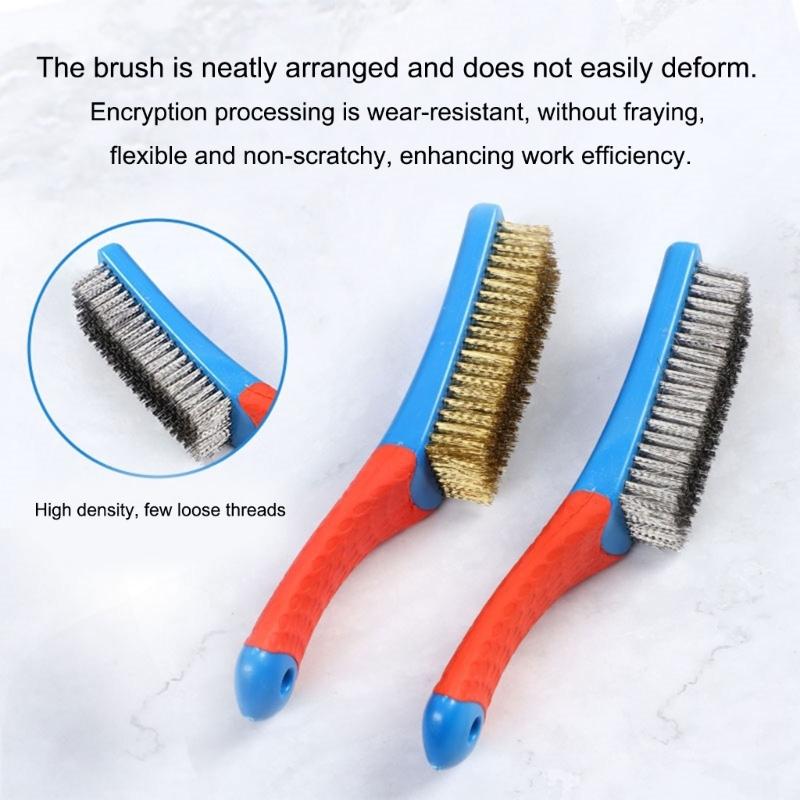Durable Metal Wire Cleaning Brush MultiPurpose For Polishing Removing Rust Dirt On Antiques Metal Wire