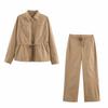 Women's Autumn/Winter Adjustable Waistcoat & Casual Pants Set
