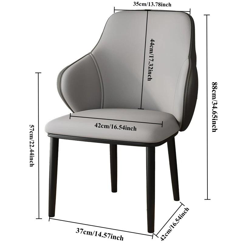 Luxury Dining Chair Home Simple Modern Leisure Makeup Chair Thickened Lounge Chair Hotel Soft Bedroom Chair Home Furniture