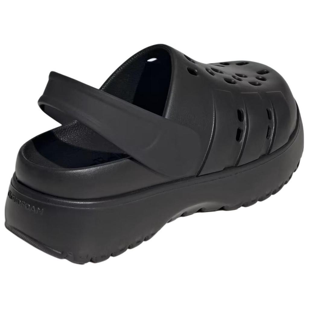 adidas Adilette Platform Clog Triple Black Women Sneakers Core-Black JP9577