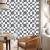 Wallpaper Casual Checkerboard Gray and White 50x1000