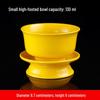 Large Ceramic Offering Bowl Oil Lamp for Temple or Buddhist Hall Decoration, Fruit and Candle Holder