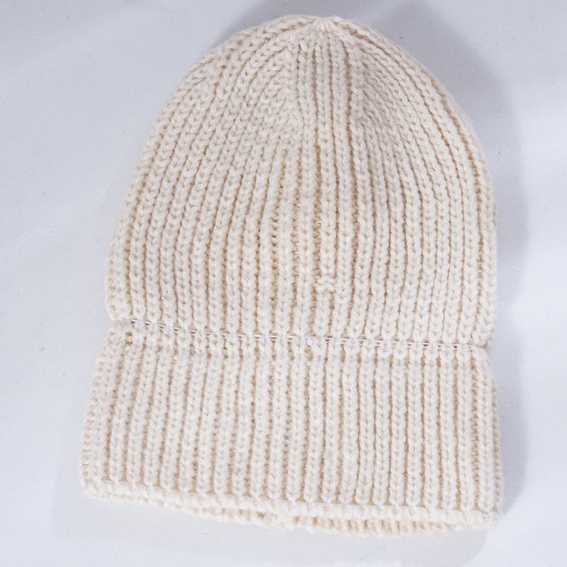 Women's New Warm Knitted Hat Korean Style Versatile Loose Face and Small Windproof Ear Protection Wool Hat Cold Hat Men