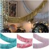 Multicolor Drizzle Garland Encryption Metallic Tinsel Tassel String Background Ornament Thickening Metallic Foil Fringe