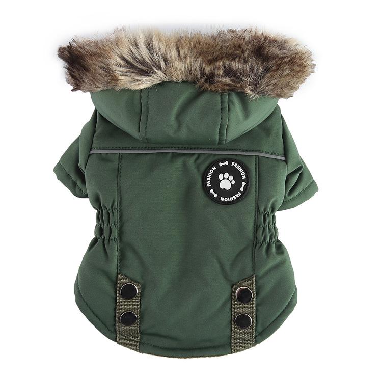Winter & Autumn Windproof Padded Dog Vest Hoodie for Schnauzer and French Bulldog