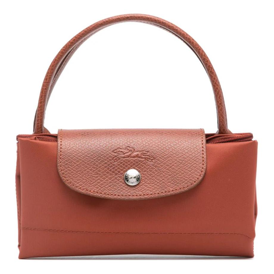 Longchamp Le Pliage Small Handbag With Silver Metal Fastening Women handbags Brown L1621919404