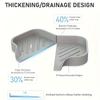 Silicone Soap Drain Pad, Non Slip Plastic Soap Tray, Multifunctional Soap Holder, Used for Bathroom Accessories