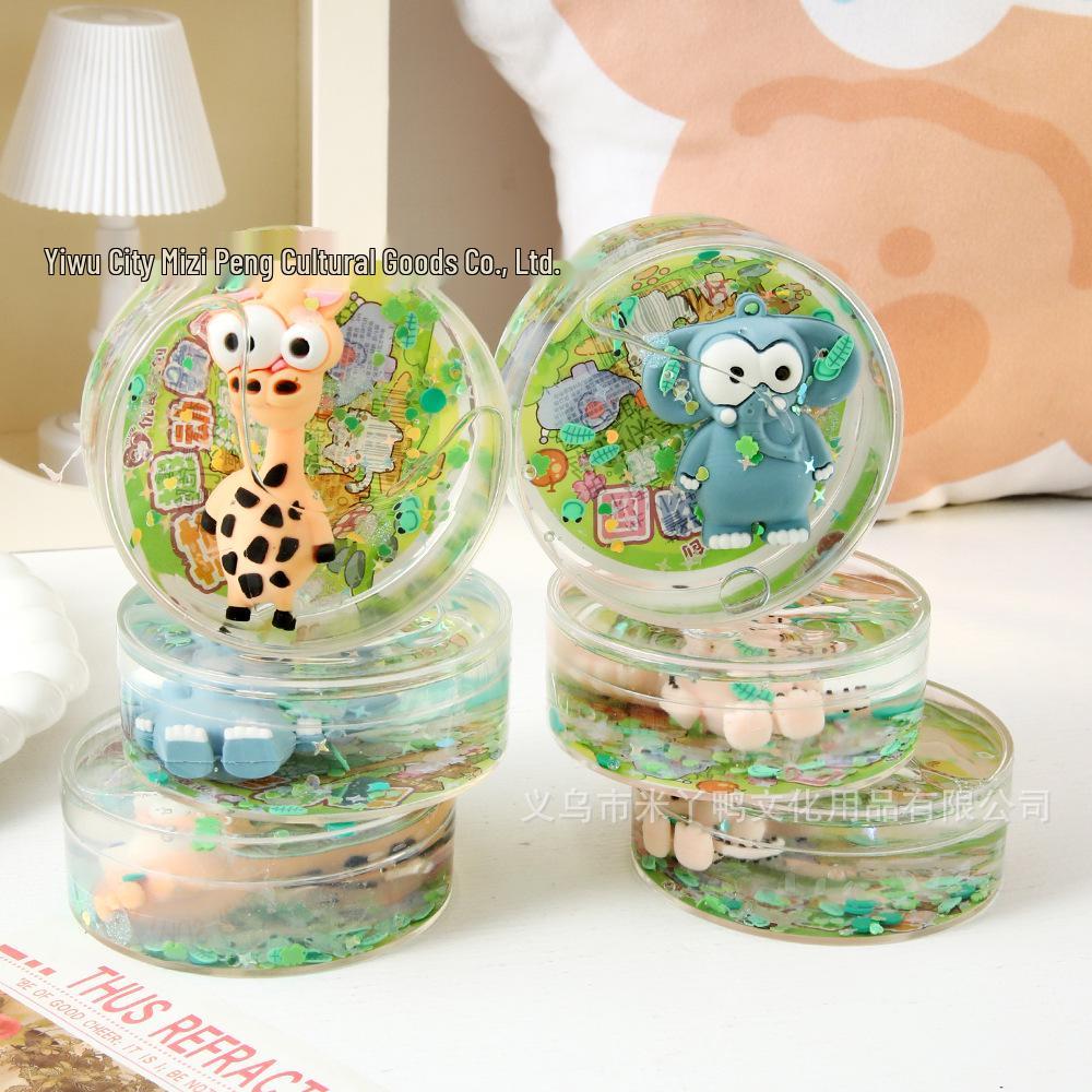 Cartoon Animal Bubble Slime Toy - Stretchy, Non-Sticky Stress Relief with Figures