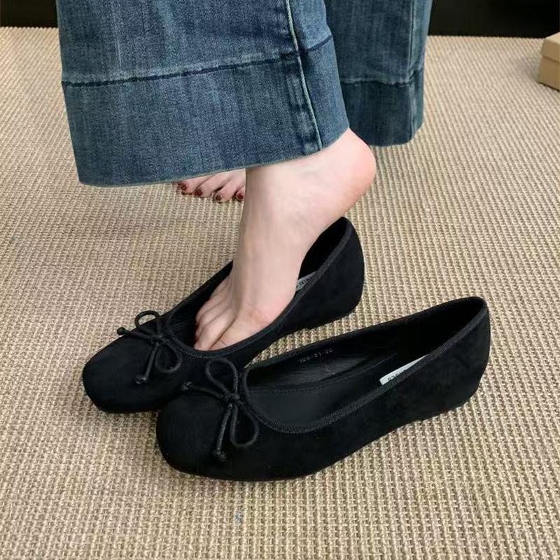 

Внутреннее усиление ретро-красных тонких туфель Мэри Джейн женские туфли весна-лето французские розовые балетки нежные вечерние туфли 35 чёрный