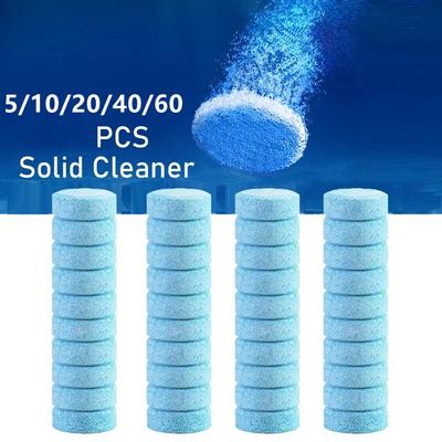 5/10/20/40/60Pcs Solid Cleaner Car Windscreen Wiper Effervescent Tablets Glass Toilet Cleaning Car Accessories