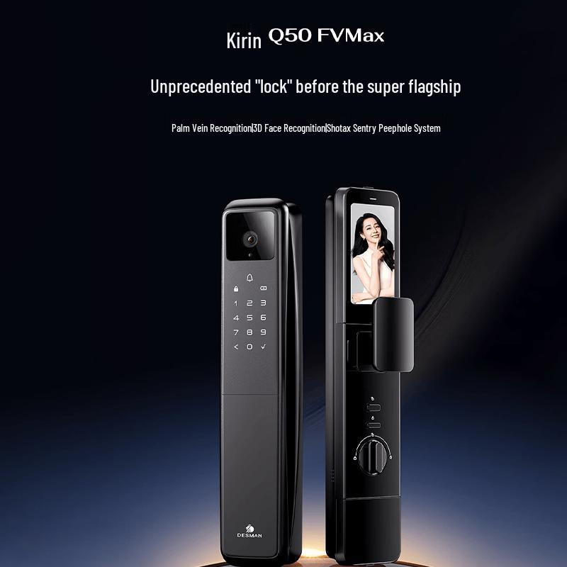 DESMAN Q50FVMax Smart Door Lock with Face & Palm Vein Recognition
