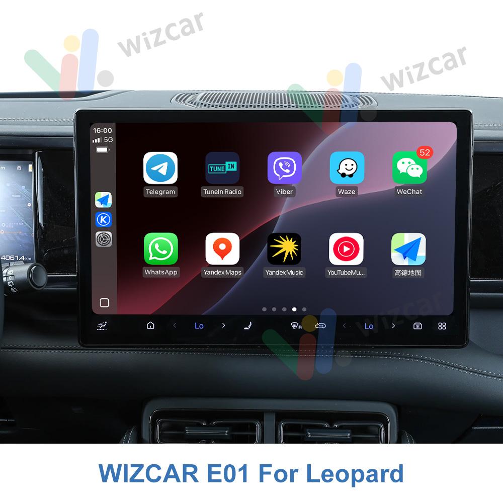 BYD Leopard 3 5 7 8 FangChengBao WIZCAR E01 Google Map Spotify Music Multilingual Apple CarPlay Android Auto for Chinese Version