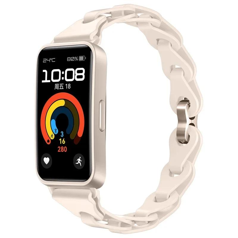 Chain Silicone Colorful Watch Strap For Huawei Watch Strap 9/8