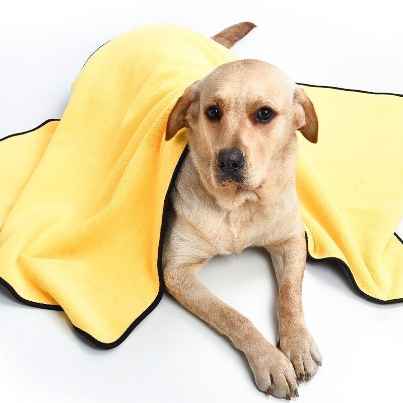 Pet Towel Water-Absorbing Quick-Drying Dog Exclusive for Cats Dog Shower Bath Towel Extra Large Non-Stick Hair Shower Bath Towel