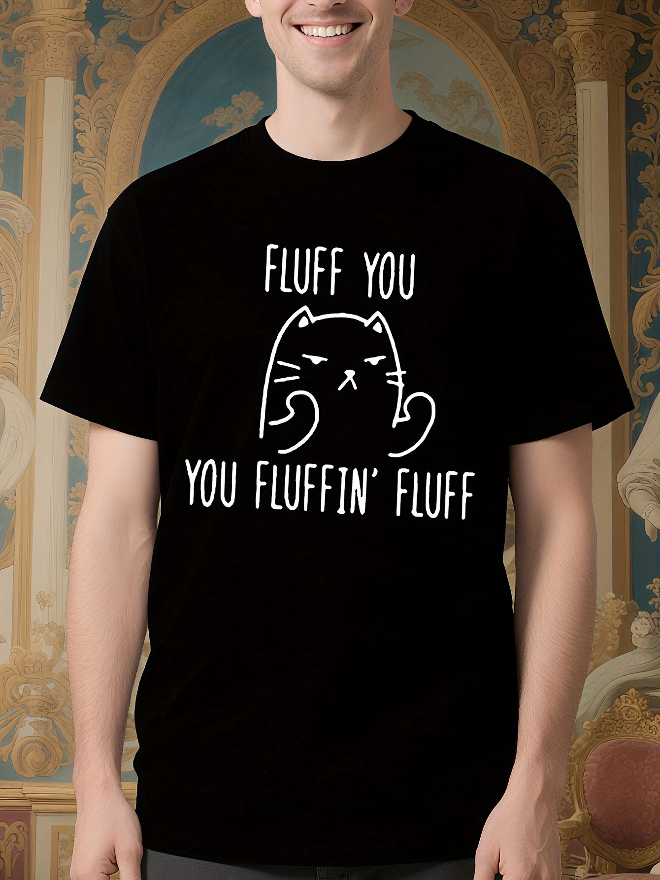 1pc Unisex Cat Print T-shirt M