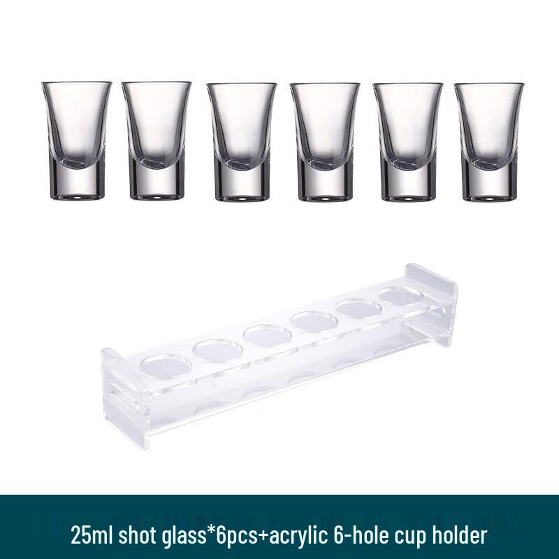 Jun Seventeen LB Bullet Shot Glass Set with Acrylic Holder
