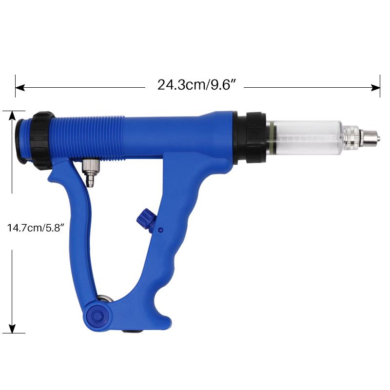 Veterinary Animal Feeding Gun 10/20/30/50ml Cattle Injector Livestock Drench Guns Continuous Syringe Vaccine Injection Infusion