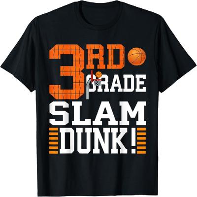 Koszulka dla dzieci z 3 klasy na pierwszy dzień szkoły Slam Dunk Koszykówka