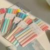 Set di bacchette ottagonali rosa a forma di cuore per ragazza, colore Morandi, non verniciate