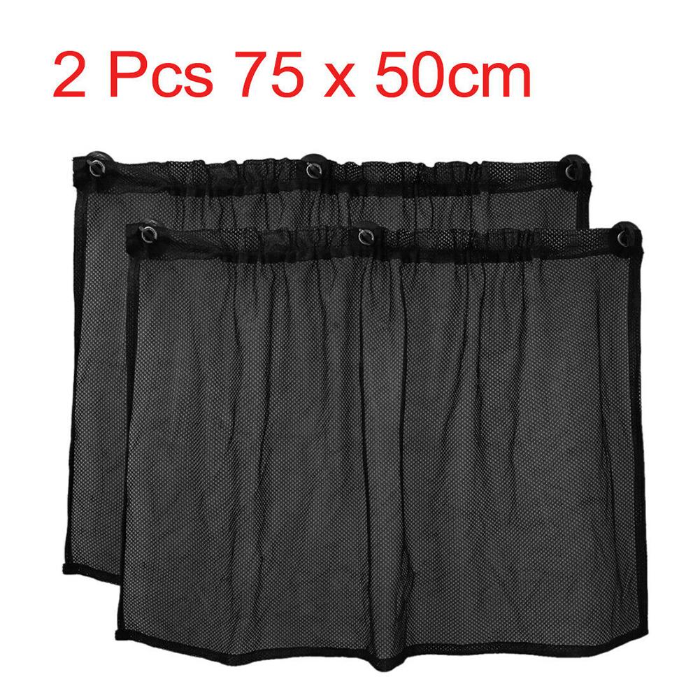 2ks 50*75cm Auto Sluneční clony Čelní sklo Boční okno Sluneční clona Závěs Anti UV Sluneční clony Doplňky do interiéru auta univerzálně