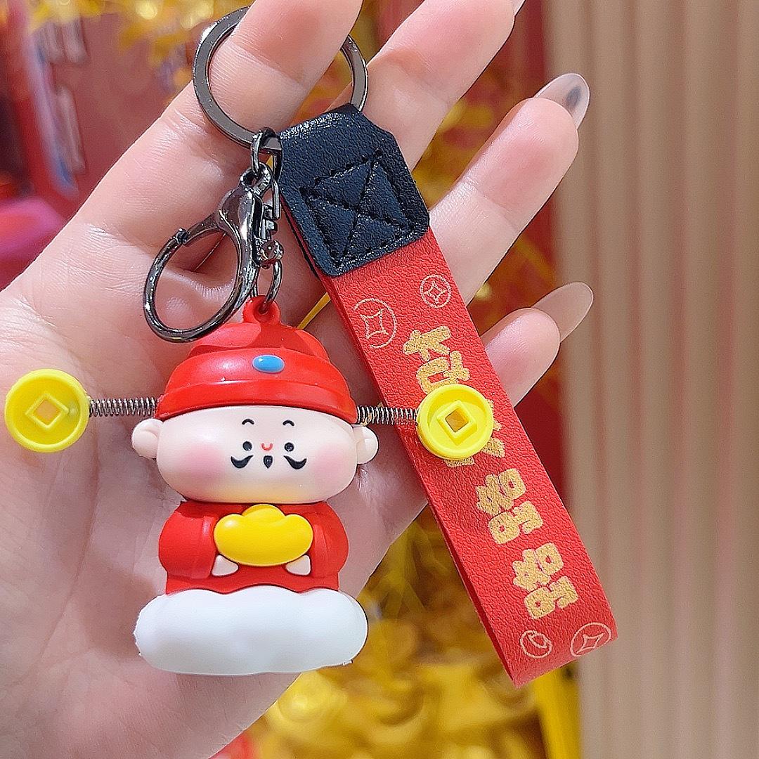 Брелок-подвеска  Бог Богатства на Новый Год  - Креативный Подарок для Офиса, Машины или Пар