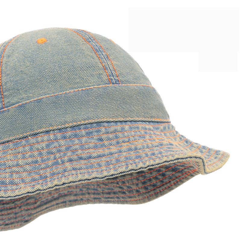 Denim Fisherman Hat Women's Vintage Sun Protection Hat Basin Hat