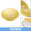 A ABSOPRO Engine Start Stop Ignition Button Overlay Cover Decal Interior Trim Sticker Fits