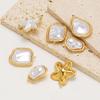 5pcs Stainless Steel Heart Star Pearls Charms DIY Women Classical Necklace Pendant Jewelry Findings Bracelets Earrings Making