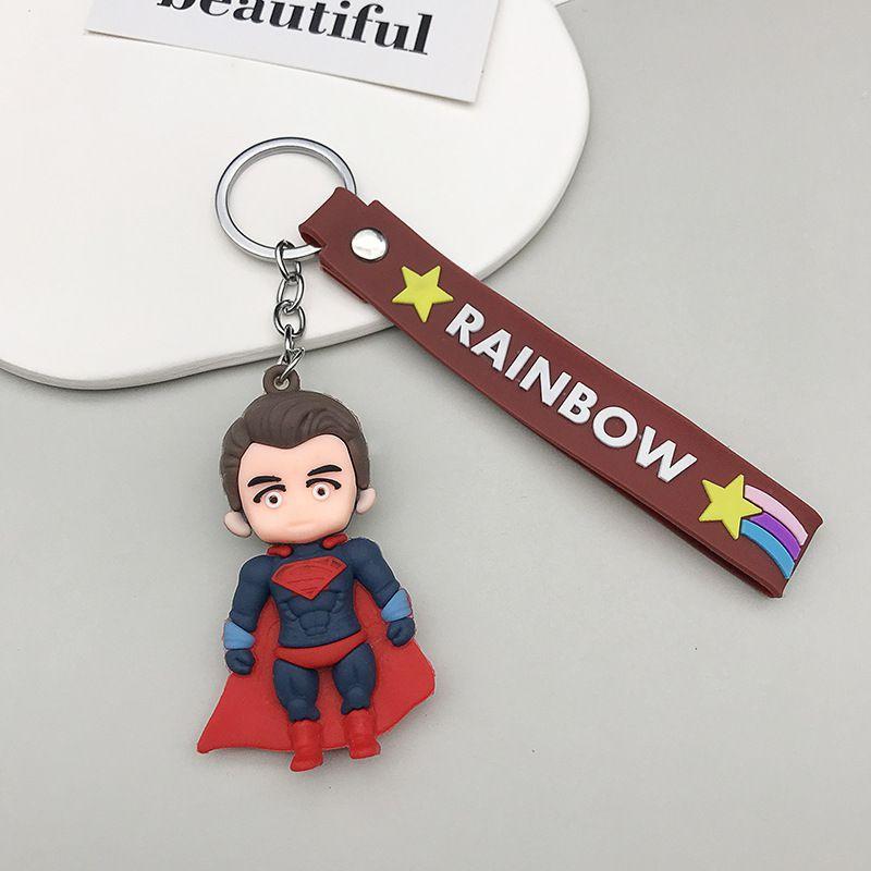 Marvel And Dc Hero Keychain Set Durable And Colorful Superheroes Keyring For Kids And Adults