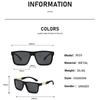Stylish Polarized Sunglasses for Men Fashionable Square-Frame UV-Protective UV400 Shades Eyewear High-End Classic Driving Shades
