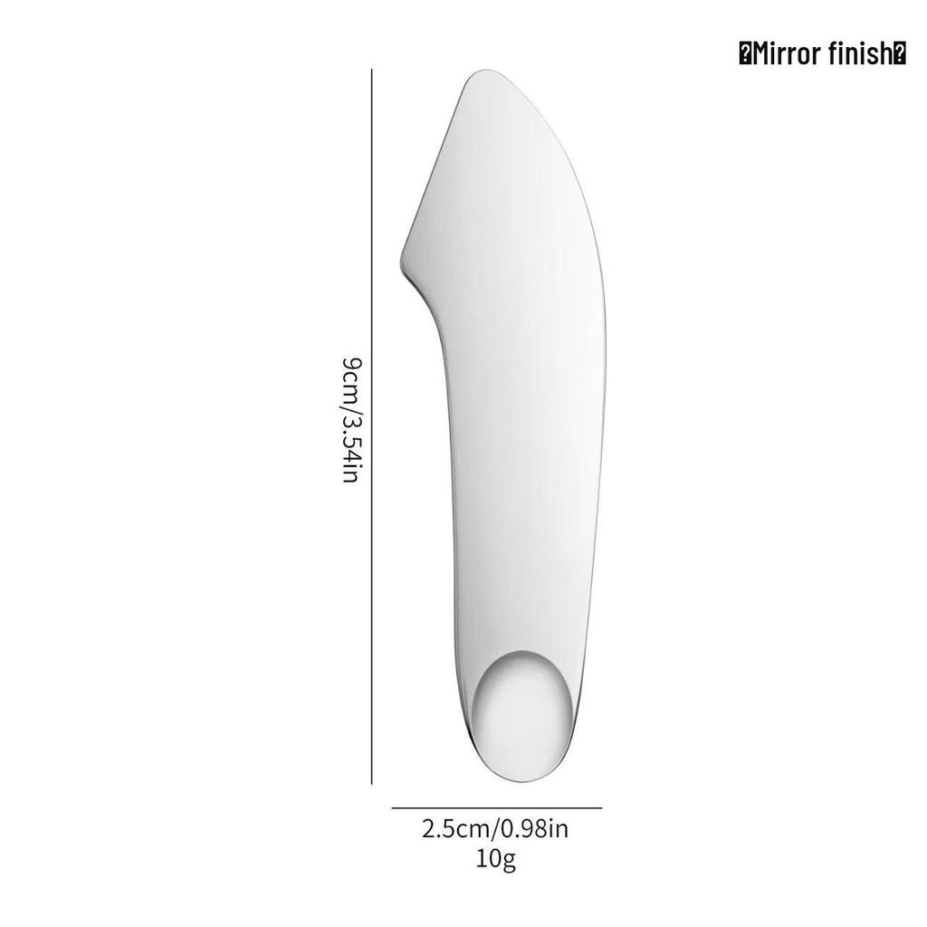 Heart-Shaped Stainless Steel Palette with Double-Ended Spatula for Makeup Mixing