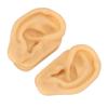 Silicone Ear Model Lifelike Soft Left Right Ear Piercing Practice Model for Earrings Earphones Display 1 Pair