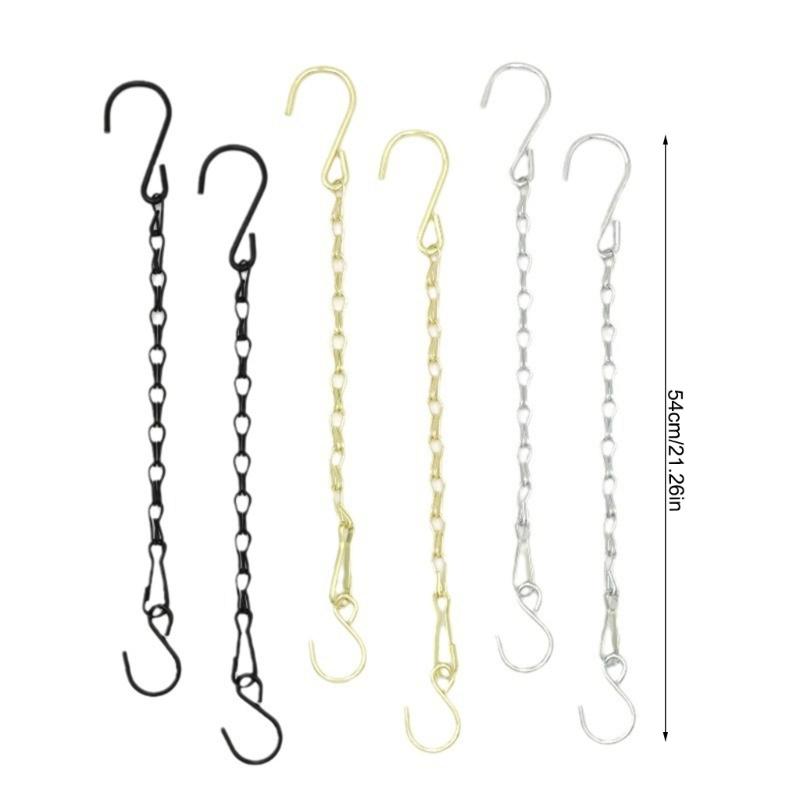 10 Stück wetterfeste eiserne Hängekette für Vogelfutterhäuschen Blumentöpfe Metallkette inklusive S-Haken Clips