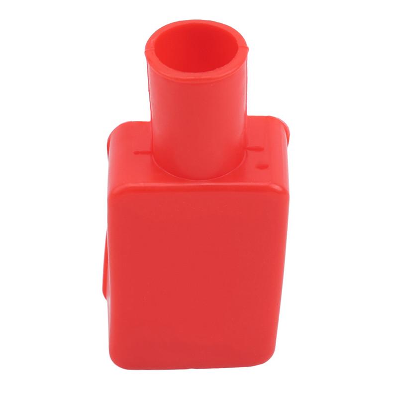 2Pcs Car Battery Pole Positive And Negative Protection Cover Soft Plastic Flexible Battery Terminal Insulator Protective