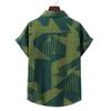 Mens Hawaiian Floral Short Sleeve Casual Shirts Loose Tops Tee Shirt