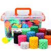 Vibrant Snowflake Building Blocks For Kids Plastic Educational Toy Set 400-800 Pieces