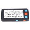 5.0in Electronic Digital Magnifier Portable Reading Aid 4X‑32X Zoom 17 Color Mode Folding Handle for Low