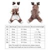Pet Dog Clothes Winter Christmas Hoodie Soft Coat Button Closure for Small Dogs